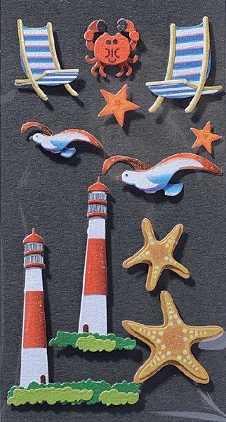 Art-Work Handmade 3D Stickers Lighthouses