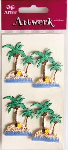 Art-Work Handmade 3D Stickers Palm Trees
