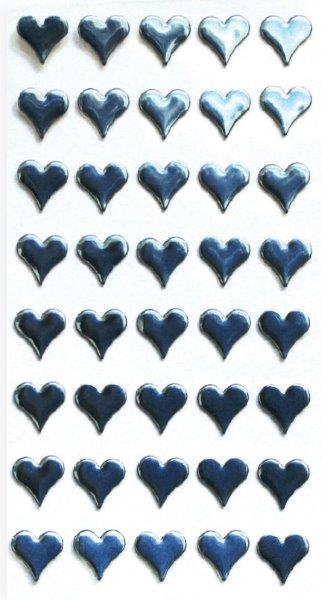 Art-Work metallic heart light blue