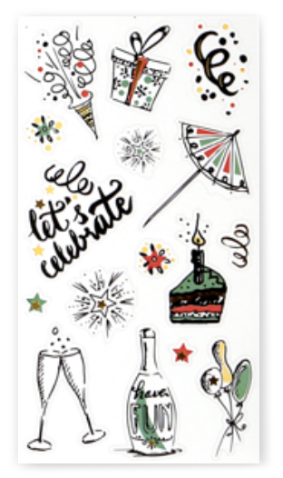 Nylon Notebook Stickers: party