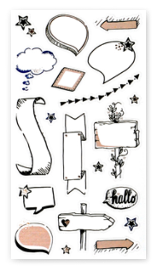 Nylon Notebook Stickers: labels neutral