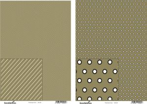 Pinstripe & Dot A4 D/Sided Paper 5B-2B