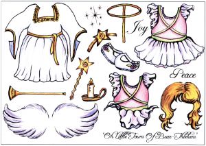 Creative Expressions Bear-ations Angel & Fairy A5 Stamp Plate