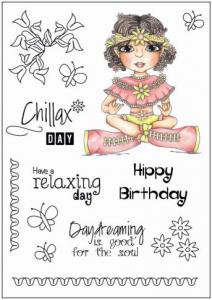 Creative Expressions Zen Betty A5 Clear Stamp Set