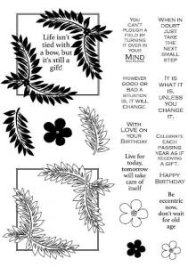 Creative Expressions Fern Frames Elements 6 in x 8 in Clear Stamp Set
