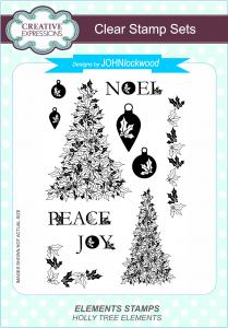 Holly Tree Elements Clear Stamp Set