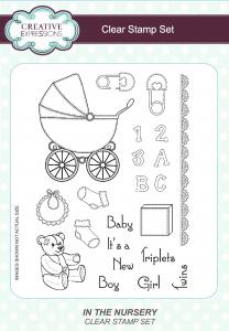Creative Expressions In The Nursery 6 in x 8 in Clear Stamp Set