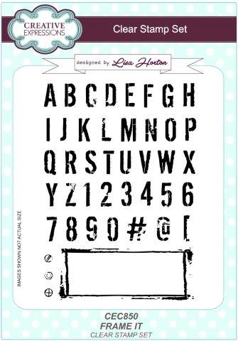 Creative Expressions Frame It 6 in x 8 in Clear Stamp Set