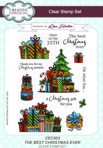 Creative Expressions The Best Christmas Ever A5 Clear Stamp Set