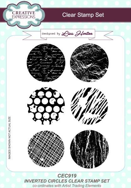 Creative Expressions Inverted Circle 6 in x 8 in Clear Stamp Set