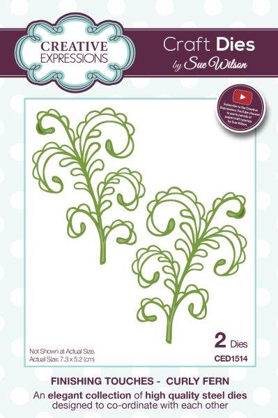 Creative Expressions Sue Wilson Finishing Touches Curly Fern Craft Die