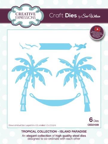 Creative Expressions Sue Wilson Tropical Island Paradise Craft Die