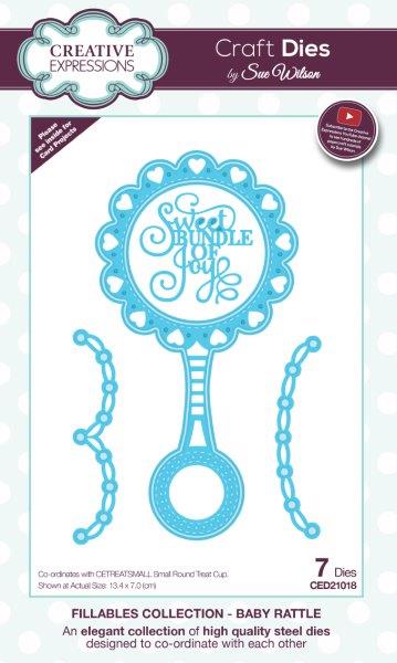 Creative Expressions Sue Wilson Fillables Baby Rattle Craft Die