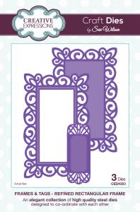 Creative Expressions Sue Wilson Frames & Tags Refined Rectangular Frame Craft Die