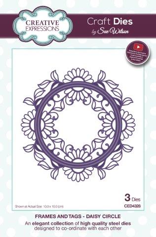 Creative Expressions Sue Wilson Frames and Tags Daisy Circle Craft Die