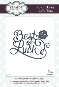 Creative Expressions Sue Wilson Expressions Best of Luck Craft Die