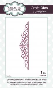 Creative Expressions Sue Wilson Configurations Charming Lace Trim Craft Die