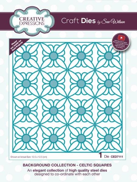 Creative Expressions Sue Wilson Background Celtic Squares Craft Die
