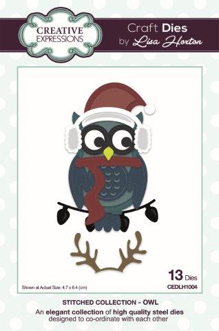 Creative Expressions Stitched Owl Craft Die
