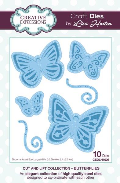 Creative Expressions Cut and Lift Butterflies Craft Die
