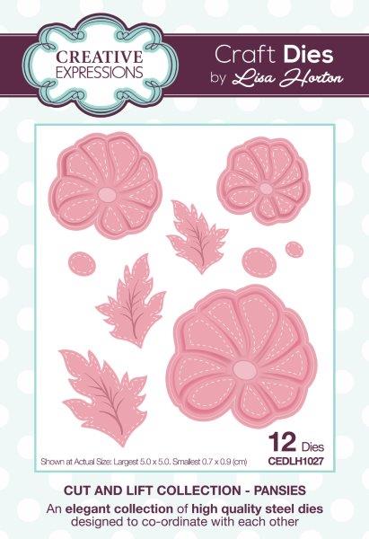 Creative Expressions Cut and Lift  Pansies Craft Die