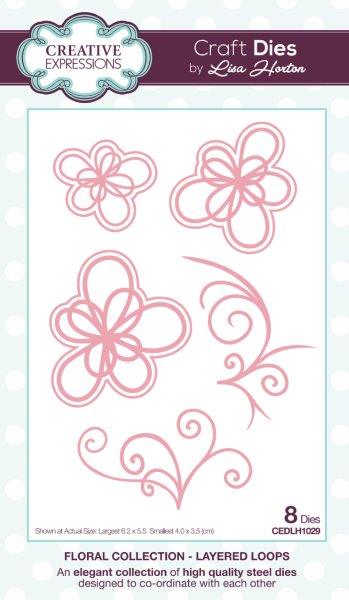 Creative Expressions Floral  Layered Loops Craft Die