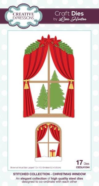 Creative Expressions Stitched  Christmas Window Craft Die