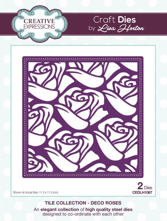 Creative Expressions Tile Deco Roses Craft Die