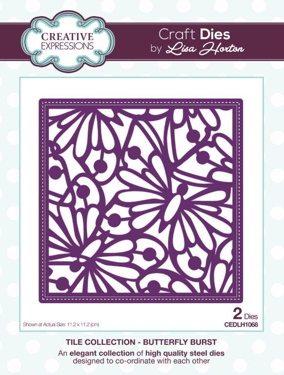 Creative Expressions Tile  Butterfly Burst Craft Die