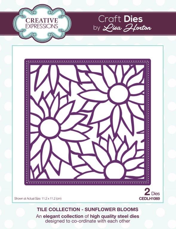 Creative Expressions Tile  Sunflower Blooms Craft Die