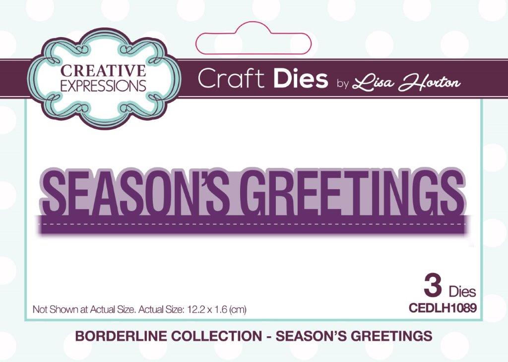 Creative Expressions Borderline Seasons Greetings Craft Die