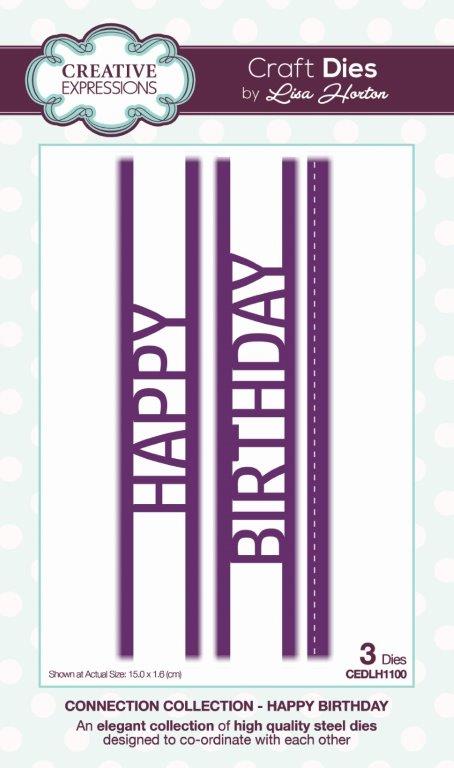 Creative Expressions Connection Happy Birthday Craft Die
