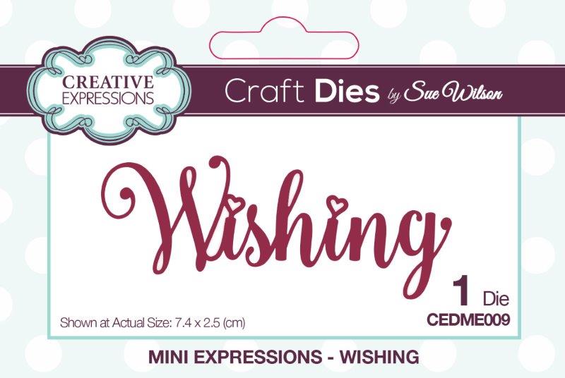 Creative Expressions Sue Wilson Mini Expressions Wishing Craft Die