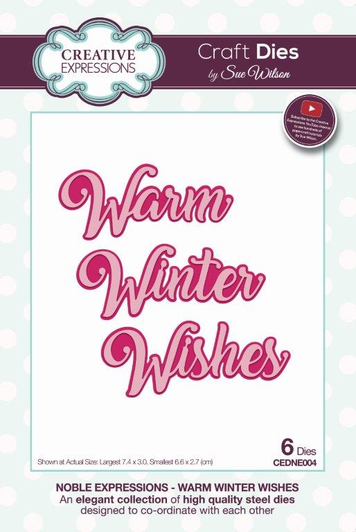 Creative Expressions Sue Wilson Noble Expressions Winter Wishes Craft Die