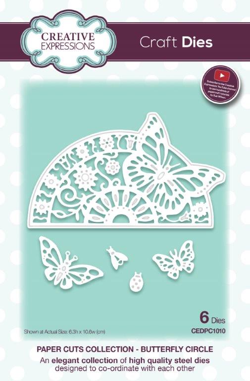 Creative Expressions Paper Cuts Butterfly Circle Craft Die