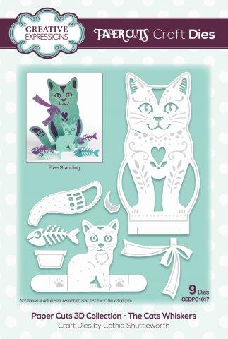 Creative Expressions Paper Cuts 3D The Cats Whiskers Craft Die