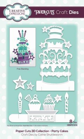 Creative Expressions Paper Cuts 3D Party Cakes Craft Die