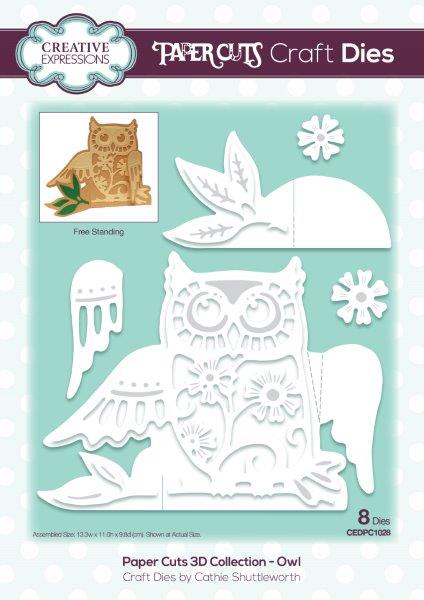 Creative Expressions Paper Cuts 3D Owl Craft Die