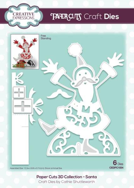 Creative Expressions Paper Cuts 3D Santa Craft Die