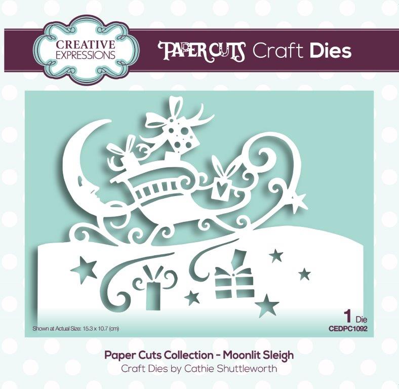 Creative Expressions Paper Cuts Moonlit Sleigh Craft Die