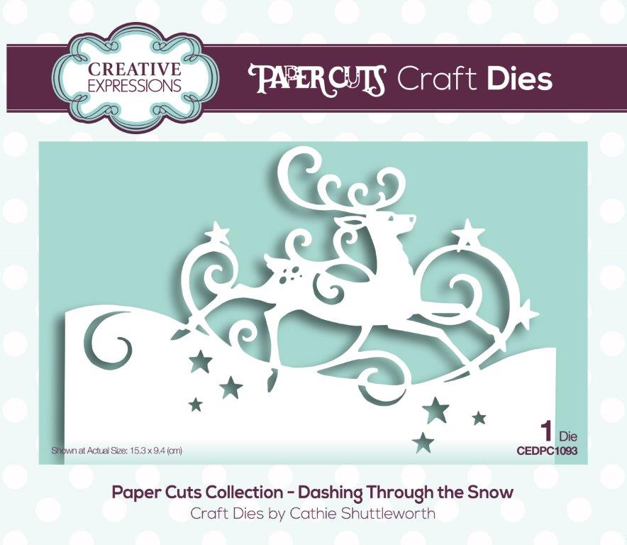 Creative Expressions Paper Cuts Dashing Through the Snow Craft Die