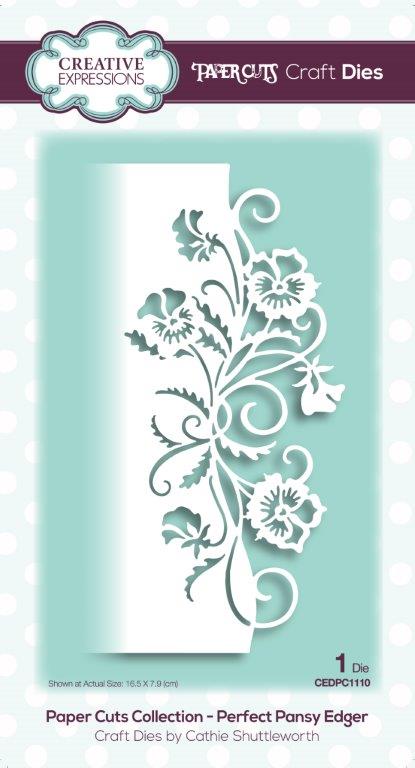 Creative Expressions Paper Cuts Perfect Pansy Edger Craft Die