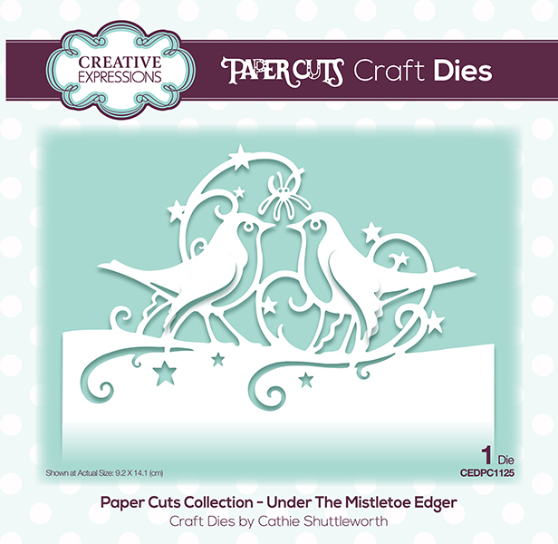 Creative Expressions Paper Cuts Under The Mistletoe Edger Craft Die