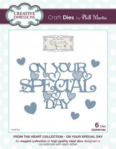 Creative Expressions From the Heart On Your Special Day Craft Die