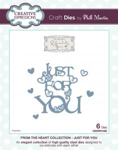Creative Expressions From the Heart Just For You Craft Die
