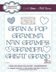 Creative Expressions From the Heart Grandparents Craft Die