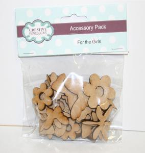Creative Expressions Girls Accessory Pack 34 pieces Mdf