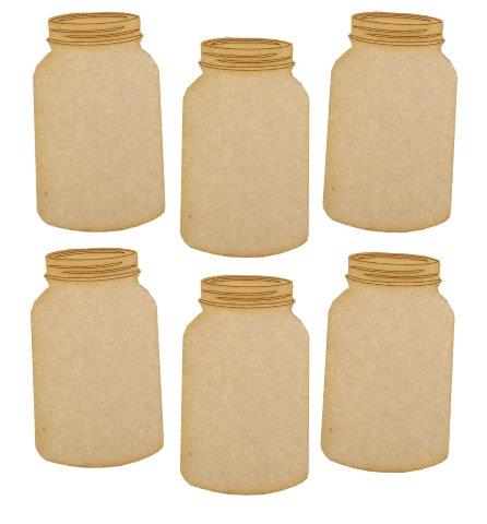 Creative Expressions Jars pack of 6 Mdf