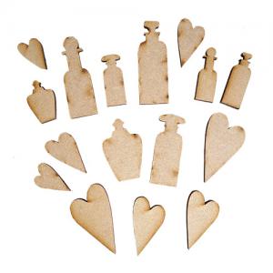 Creative Expressions Love Potion Accessory Pack of 16 Mdf