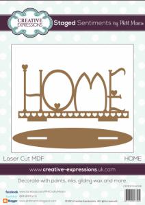 Creative Expressions Home Staged Sentiments Mdf
